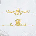 Refined two ornaments with crown Machine Embroidery Designs - 4 sizes