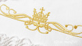 Refined two ornaments with crown Machine Embroidery Designs - 4 sizes