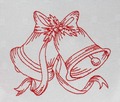 RedWork Christmas bells Set