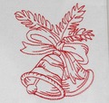 RedWork Christmas bells Set