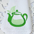 Green Tea-Themed Teapot and Cup