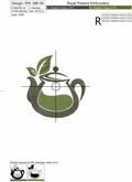 Green Tea-Themed Teapot and Cup