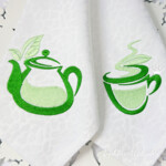 Green Tea-Themed Teapot and Cup