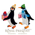 Machine Embroidery Designs Group of cute penguins - 2 in 1