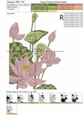 Lotuses and Mandarin Duck Machine Embroidery Designs Set