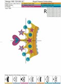 Machine Embroidery Designs PRINCESS CROWN - 2 sizes
