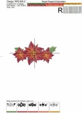 Machine Embroidery Designs Poinsettia Christmas Star