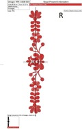 Machine Embroidery Designs Red Hungarian folk art - 4 sizes