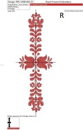Machine Embroidery Designs Red Hungarian folk art - 4 sizes