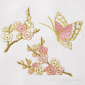 Sakura branches and butterfly Machine Embroidery Designs
