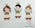 Machine Embroidery Designs Three Angels sing