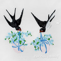 Machine Embroidery Designs Two swallows