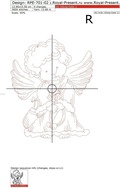 Valentines Angels RedWork Set