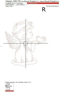 Valentines Angels RedWork Set