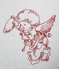 Valentines Angels RedWork Set