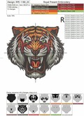Angry Tiger Face - 3 sizes