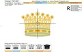 Machine embroidery design Gold Crown