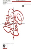 Merry Christmas red inscription - 3 sizes
