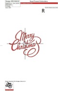 Merry Christmas red inscription - 3 sizes