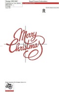 Merry Christmas red inscription - 3 sizes