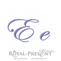 Machine embroidery design The letter E