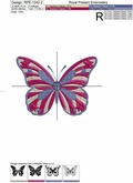 USA flag butterfly - 2 sizes