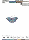 Machine embroidery designs Purple Butterflies