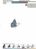 Machine embroidery designs Purple Butterflies