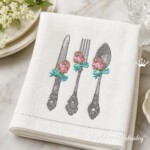 Vintage Cutlery Machine embroidery designs - 3 in 1