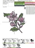 Magnolias Machine Embroidery Designs - 7 sizes