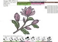 Magnolias Machine Embroidery Designs - 7 sizes