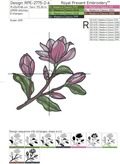 Magnolias Machine Embroidery Designs - 7 sizes