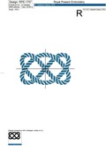 Marine knot Border machine embroidery design - 3 sizes