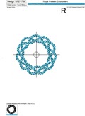 Marine knot frame machine embroidery design - 3 sizes