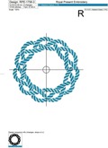 Marine knot frame machine embroidery design - 3 sizes