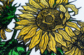 Mega Sunflowers Machine Embroidery Design - 5 sizes