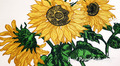 Mega Sunflowers Machine Embroidery Design - 5 sizes