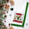 Merry Christmas Colored quilt block Free Machine Embroidery Design