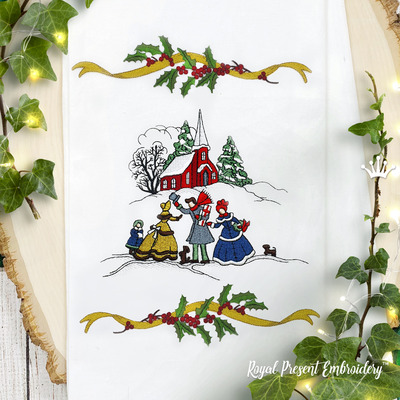 Merry Christmas Scene Set