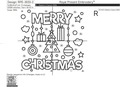 Merry Christmas block for a quilt Machine embroidery design - 4 sizes