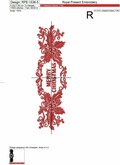 Merry Christmas border Embroidery Designs Set