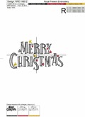 Merry Christmas inscription - 6 sizes