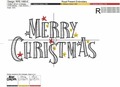 Merry Christmas inscription - 6 sizes