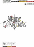 Merry Christmas inscription - 6 sizes