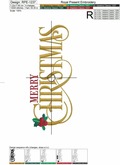 Merry Christmas inscription - 2 sizes
