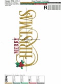 Merry Christmas inscription - 2 sizes