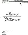 Merry Christmas lettering Machine Embroidery Design - 6 sizes