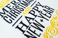 Mery Christmas and Happy New Year - 6 sizes