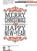 Mery Christmas and Happy New Year - 6 sizes