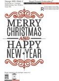 Mery Christmas and Happy New Year - 6 sizes